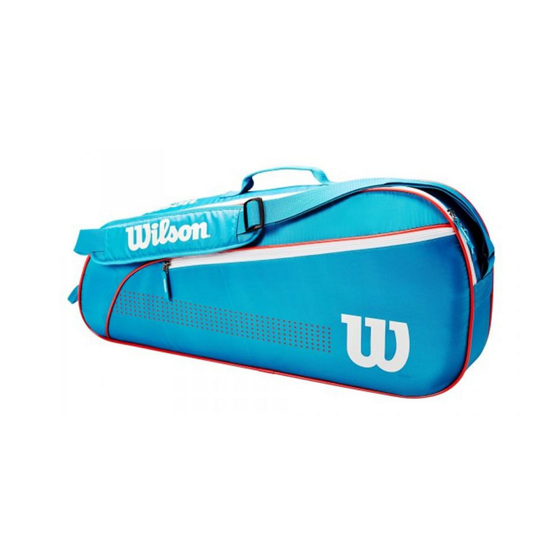 Теннисная сумка детская Wilson Junior 3 - Blue обложка Теннисная сумка детская Wilson Junior 3 - Blue