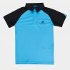 Поло теннисное детское Adidas Spring Club, Blue-Black