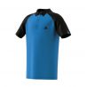 Поло теннисное детское Adidas Spring Club, Blue-Black