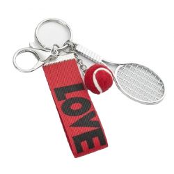 Брелок в виде ракетки и мячика "Love"