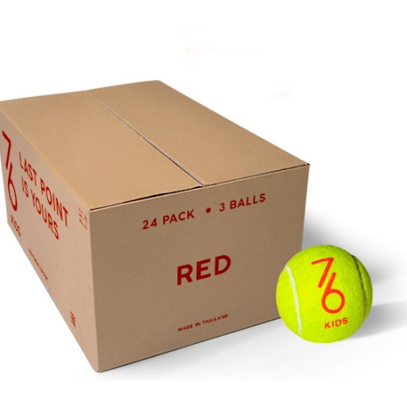 Теннисные мячи детские 7/6 Red в коробке, 48 мячей