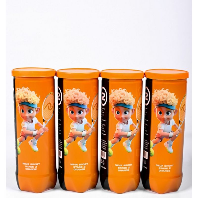 Детские теннисные мячи Neva Sport Orange (stage 2), в коробке обложка Детские теннисные мячи Neva Sport Orange (stage 2), в коробке