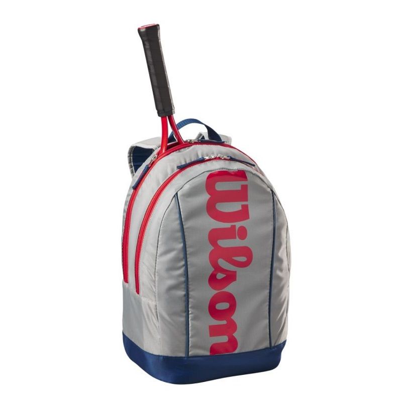 Рюкзак детский теннисный Wilson Jr Tennis, Light Grey/Red Blue