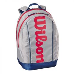 Рюкзак детский теннисный Wilson Jr Tennis, Light Grey/Red Blue