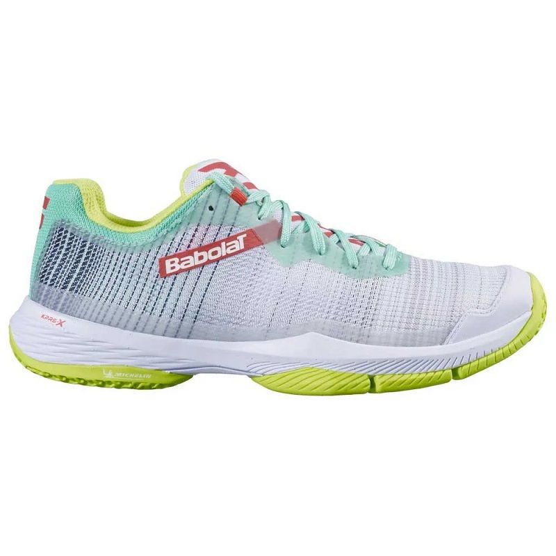 Женские кроссовки для падела Babolat Jet Ritma, Gray/Spring Bouquet обложка Женские кроссовки для падела Babolat Jet Ritma, Gray/Spring Bouquet