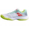Женские кроссовки для падела Babolat Jet Ritma, Gray/Spring Bouquet