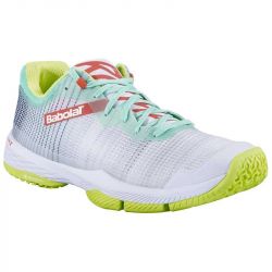 Женские кроссовки для падела Babolat Jet Ritma, Gray/Spring Bouquet изображение 4 Женские кроссовки для падела Babolat Jet Ritma, Gray/Spring Bouquet