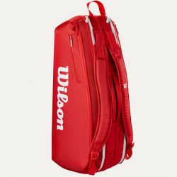 Сумка теннисная Wilson Super Tour 6R Red изображение 3 Сумка теннисная Wilson Super Tour 6R Red