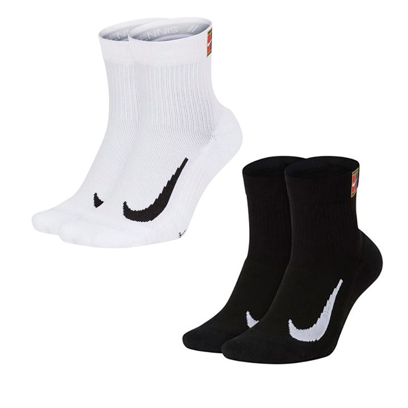Теннисные носки Nike Court Multiplier Max Ankle, White, 2 пары
