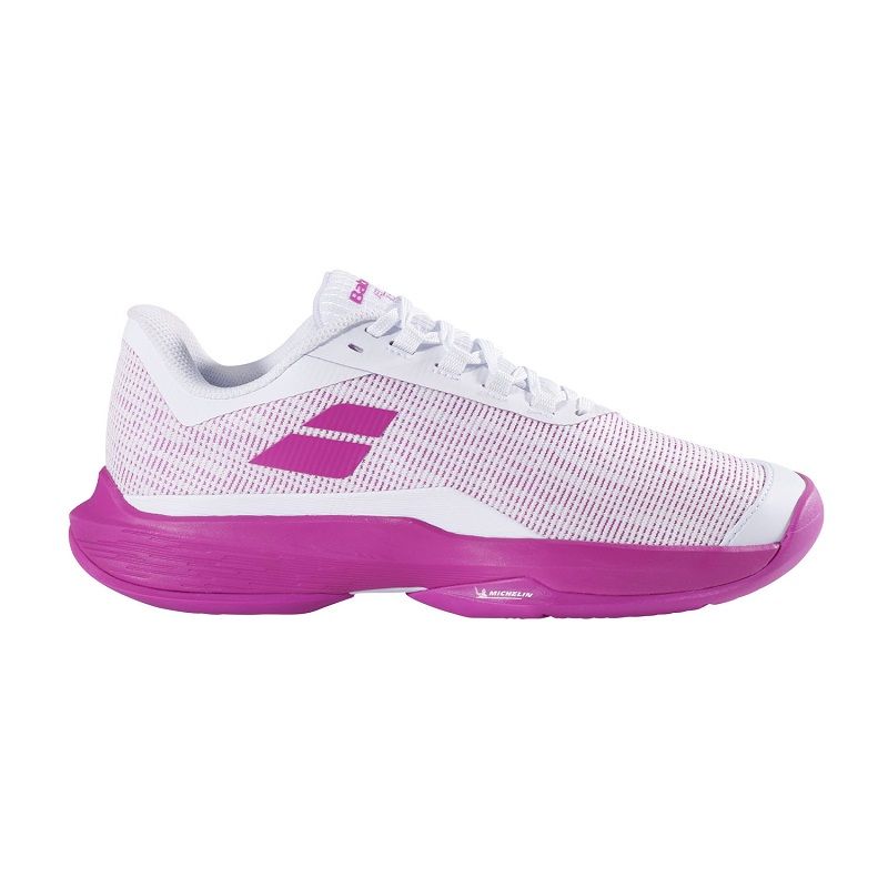 Женские теннисные кроссовки Babolat Jet Tere 2 AC, White/Pink
