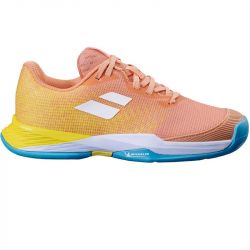 Женские теннисные кроссовки Babolat Jet Mach 3 AC, Coral/Gold Fusion