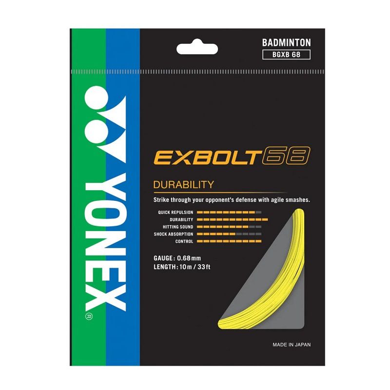 Струна для бадминтона Yonex Exbolt 68, Yellow