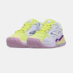 Женские кроссовки для падела Joma Spin Lady, White/Neon Yellow