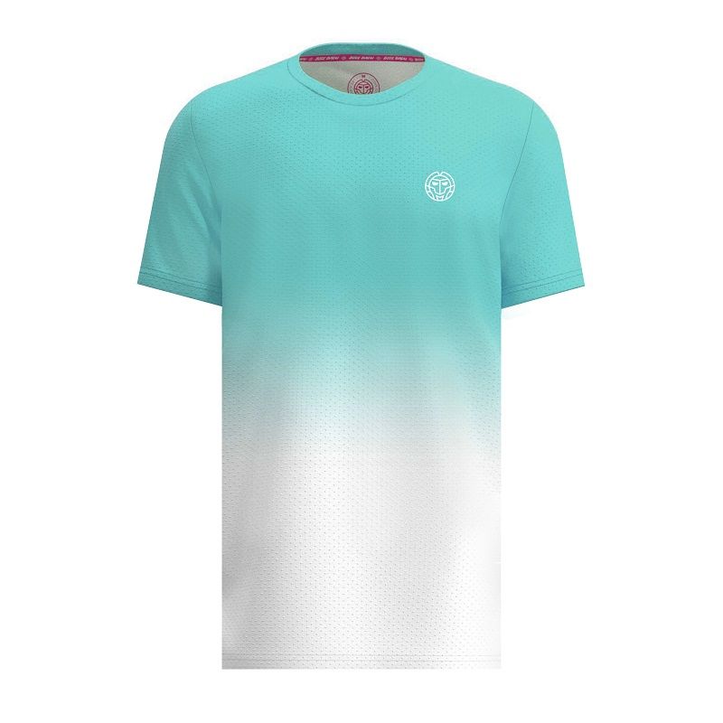 Мужская теннисная футболка Bidi Badu Crew Gradient, aqua