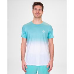 Мужская теннисная футболка Bidi Badu Crew Gradient, aqua