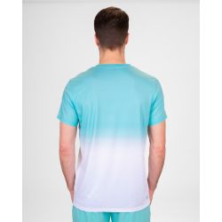 Мужская теннисная футболка Bidi Badu Crew Gradient, aqua