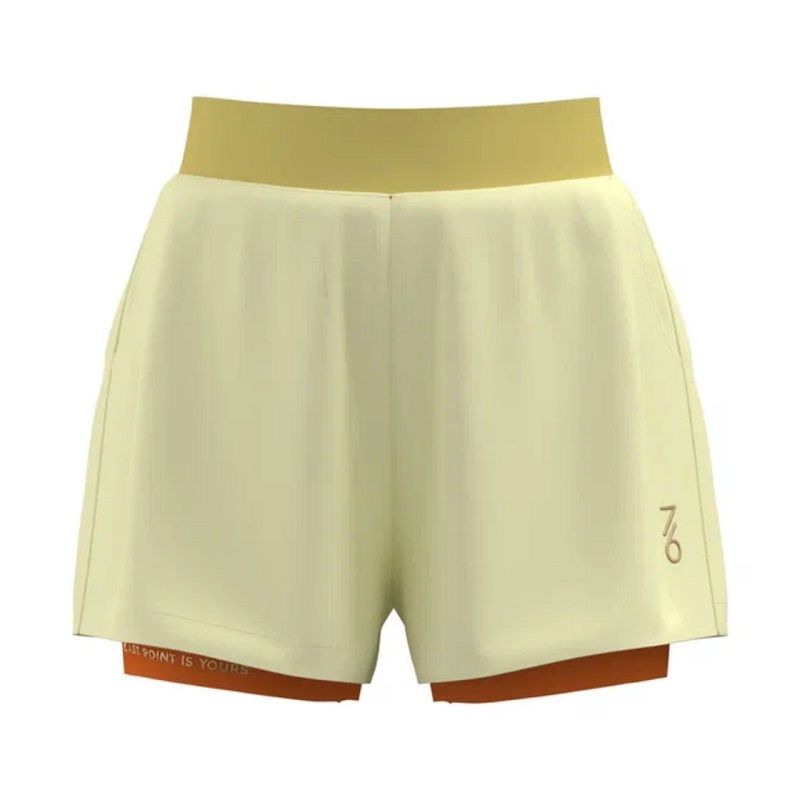 Шорты для девочек 7/6 Poly Shorts, Cream/Orange