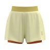 Шорты для девочек 7/6 Poly Shorts, Cream/Orange
