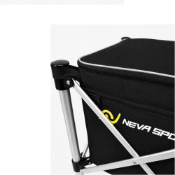Корзина для мячей Neva Sport, 150 мячей, чёрная/жёлтая