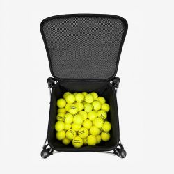Корзина для мячей Neva Sport, 150 мячей, чёрная/жёлтая