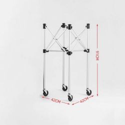 Корзина для мячей Neva Sport, 150 мячей, чёрная/жёлтая