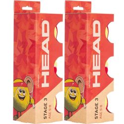 Детские теннисные мячи Head Stage 3 Red, 48 шт