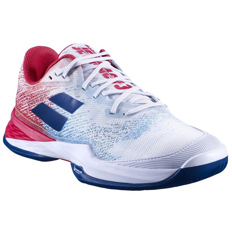 Мужские теннисные кроссовки Babolat Jet Mach 3 AC, Red/White/Blue