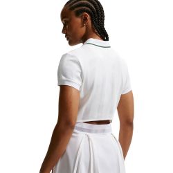 Женские теннисное платье Nike Court Slam, White/Gorge Green
