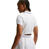 Женские теннисное платье Nike Court Slam, White/Gorge Green